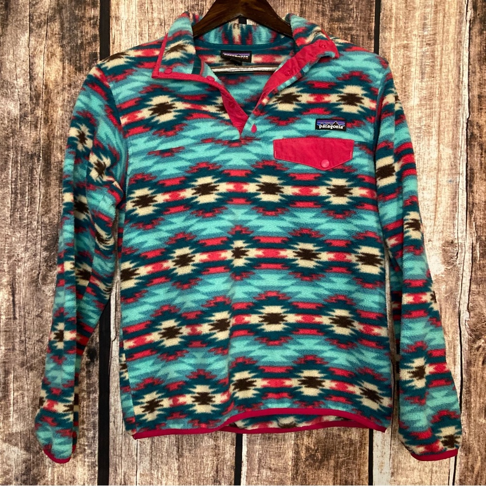 Patagonia Synchilla Aztec pattern pullover